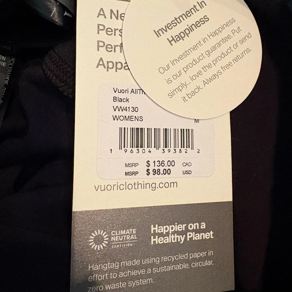 NWT Vuori AllTheForm™ Legging, size M - Picture 6 of 8